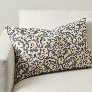 Reilley Embroidered Lumbar Pillow Cover